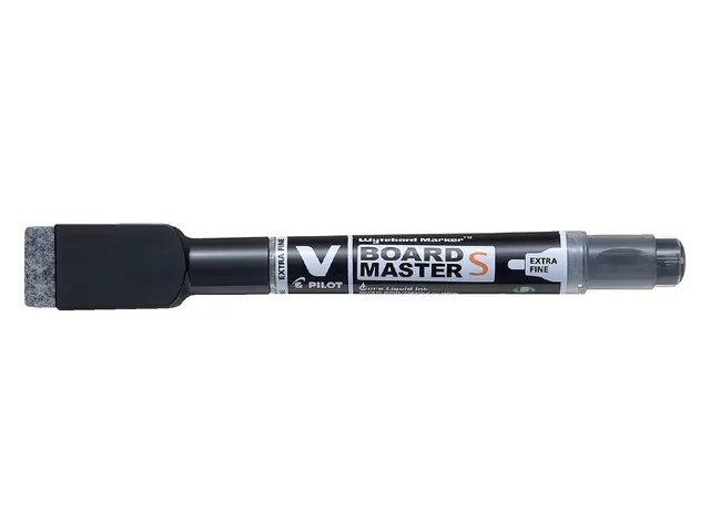 Whiteboardmarker Pilot V-Board Master S met Wisser Extra Fijn Zwart
