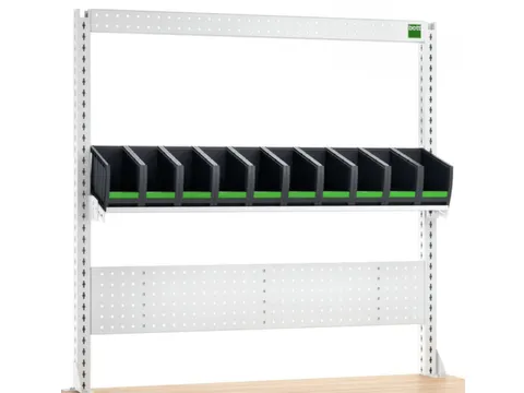 geperforeerde plaat,plank,13vakken,v. werkbank,HxBxD 1357x1800x435mm