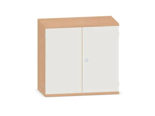 kantoorkast,HxBxD 770x800x430mm,decor romp beuken,decor front wit
