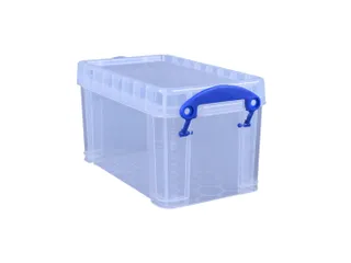 Opbergbox Really Useful 2.1 liter 240x130x125mm transparant wit - 1
