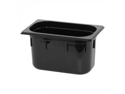 Caterchef Gastronorm bak 1/4 GN 150mm polycarbonaat zwart