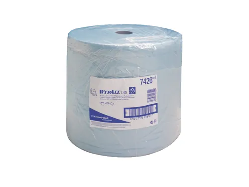 Wypall L40 7426 Poetsdoeken op rol blauw 3-laags
