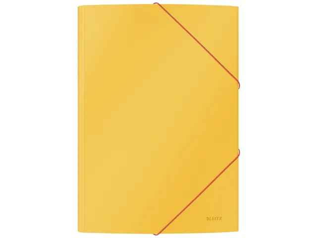 Elastomap Leitz Cosy A4 3-kleps geel