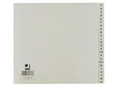 Tabbladen Set A-Z PP A4 2-Gaats 24 Tabs Grijs