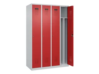 locker voor scheiding van kleding,HxBxD 1850x1200x500mm,4vak - 1