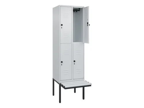Dubbeldekse dekenkist,HxBxD 2120x600x815mm,2x2vak.,vak B 300mm