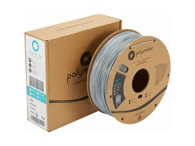 ASA 1,75mm grijs 1kg PolyLite 3D Filament