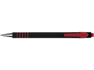 Balpen Lambda Intrekbaar Medium Rood - 1