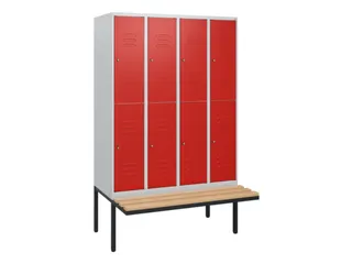 Dubbeldekse dekenkist,HxBxD 1950x1200x815mm,4x2vak.,vak B 300mm - 1