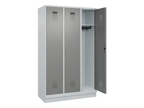 locker,HxBxD 1950x1200x500mm,3vak,vak B 400mm,cil.-slot,sokkel