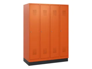 schoollocker,HxBxD 1630x1200x500mm,4vak,vak B 300mm,cil.-slot,sokkel - 2