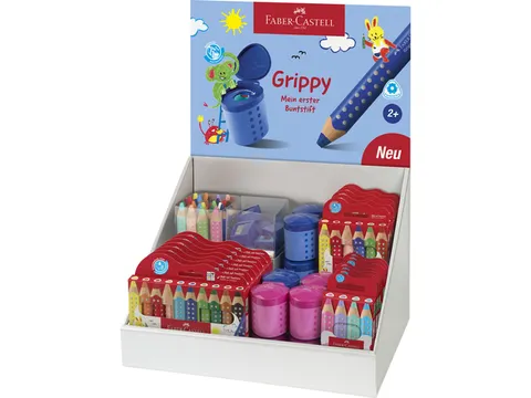 Présentoir Faber-Castell Grippy XXL Jumbo 74 pièces