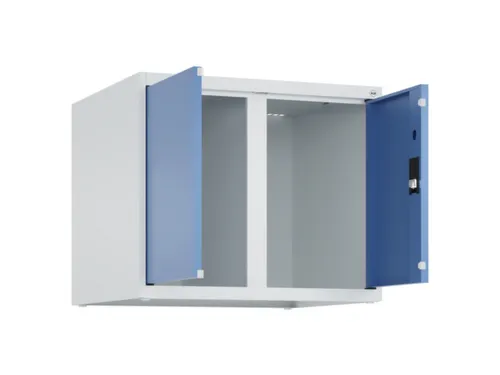 opzetkast,v. locker,2vak.,vak B 300mm,HxBxD 500x600x500mm,vleugeldeur