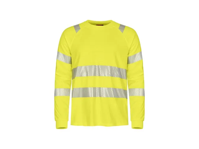 Tranemo 508789 T-Shirt lange mouw Hi-Viz Fluorgeel maat M