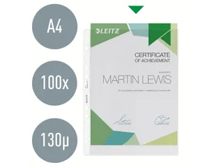 Showtas Leitz 47100003 Premium A4 Pp 0.13mm Generfd 4-gaats - 4