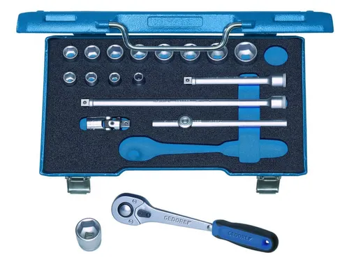 30 HMU-10 Dopsleutelset 3/8 inch 22-delig zeskant 6-22mm