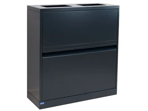 Bica 880 Afvalstation open 80 Liter Zwart