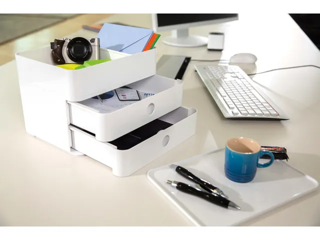 smart-box plus Han Allison 2 tiroirs et box blanc neige