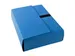 Map uitrekbare rug+3 klep klittenb blauw