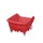 PE-kiepwagen,HxLxB 1095x1586x1173mm,1m³,draagverm. 250kg,rood,Wielen