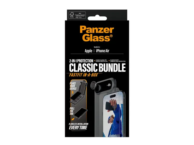 PanzerGlass PG78316, Apple, iPhone Air, Krasbestendig, Transparant