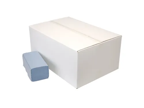 Handdoekpapier 50785 Z-vouw REC blauw 1-Laags 23x25cm 5000 Stuks