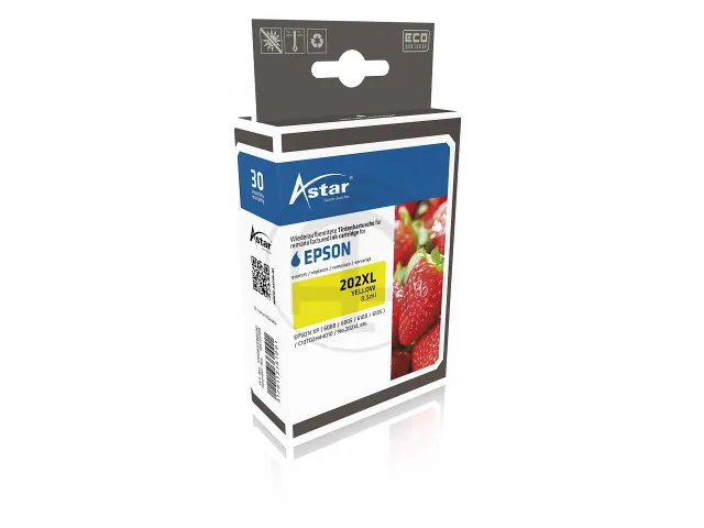 Astar Epson 202XL T02H4 XP-serie inkt Geel HC Rebuilt 650 pagina's