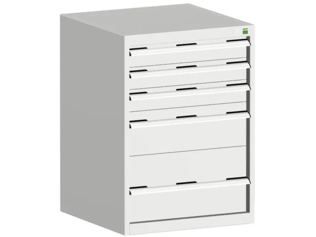 ladekast HxBxD 900x650x525mm 5laden romp RAL7035 front RAL7035