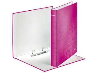Ringband Leitz Wow 4241 2 rings D-mech 25mm A4 Roze - 1