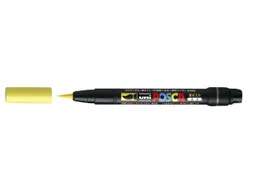 Brushverfstift Posca PCF350 Penseelpunt 1-10mm Geel