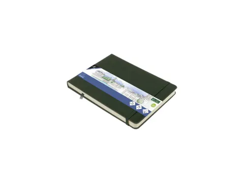 Schetsboek Kangaro A5 landscape forest green PU HC 80 vel 140gr roomwi