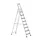 trapladder,eenzijdig,8treden,m. bekleding,stand H 2m,balk L 2,87m