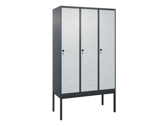 locker voor scheiding van kleding,HxBxD 2120x1200x500mm,3vak