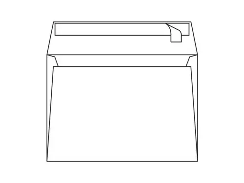 Conqueror Vergé Envelop Strip C5 162x229mm Brilliant Wit 250 Stuks