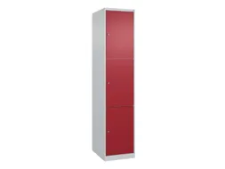 lockerkast,HxBxD 1850x400x500mm,1x3vakken,vak B 400mm,cil.-slot
