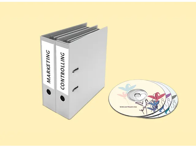 Ordner Rugetiketten smal 192x38mm Wit permanent klevend 700 stuks