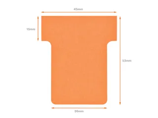 Planbord T-kaart Nobo nr 1.5 36mm oranje - 4
