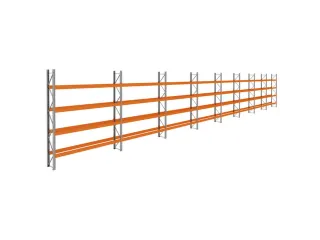 palletstelling,basis+7xaanbouw,HxBxD 4620x29700x750mm,vakl. 3400kg - 1