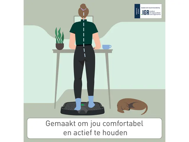 Ergo Active anti-vermoeidheidsmat 605x60x681mm zwart