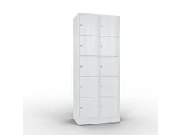 lockerkast cil.slot 1950x770x540mm 2x5 vakken RAL7035 front RAL7035