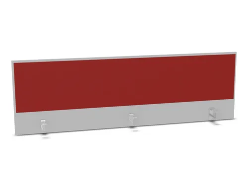 opzetpaneel bureau aanbouw achter MP-lichtgrijs BN4011-rood 1800mm