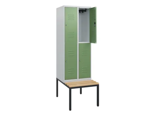 Dubbeldekse dekenkist,HxBxD 1950x600x815mm,2x2vak.,vak B 300mm