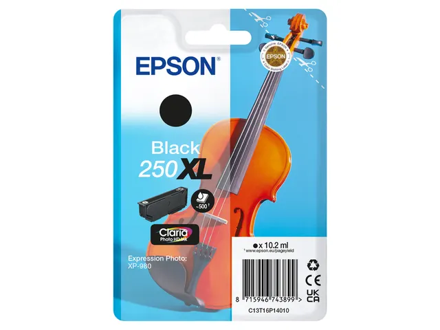 Inktcartridge Epson 250XL T16P14 zwart