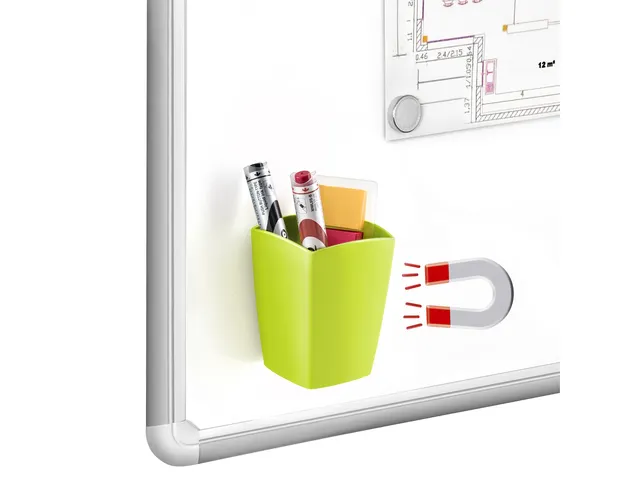 Pot a crayons Magnetique vert anis - Gloss