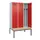 locker met bank,voor scheiding van kleding,HxBxD 2120x1200x815mm,3vak