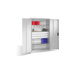 grootvolumekast 1950x1200x500mm 3 legborden/ laden RAL7035 - 1
