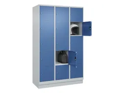 lockerkast,HxBxD 1950x1200x500mm,3x5vakken,vak B 400mm,cil.-slot