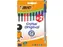 Balpen Bic Cristal medium assorti blister à 8+2 gratis