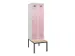 locker met bank,voor scheiding van kleding,HxBxD 2120x600x815mm,2vak