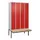locker met bank,HxBxD 2120x1200x815mm,4vak,vak B 300mm,cil.-slot